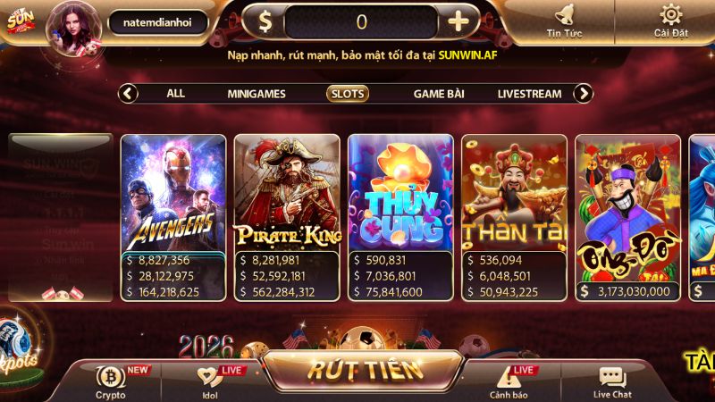 Game nổ hũ Sunwin, tỷ lệ thưởng cao, bảo mật đa dạng là sân chơi đáng tin cậy