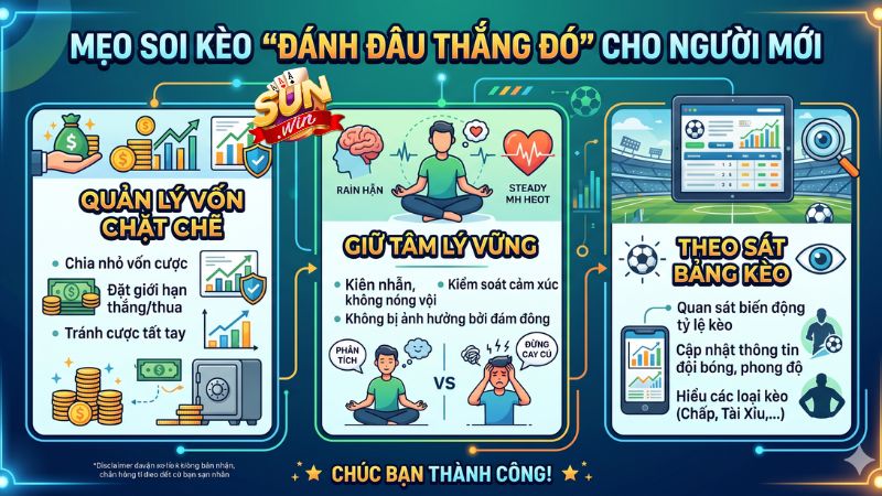 Mẹo soi kèo "đánh đâu thắng đó" cho người mới