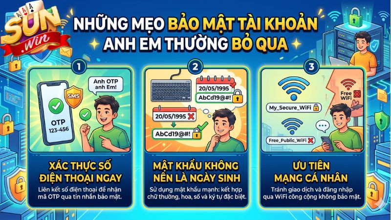 Những "mẹo" bảo mật tài khoản anh em thường bỏ qua