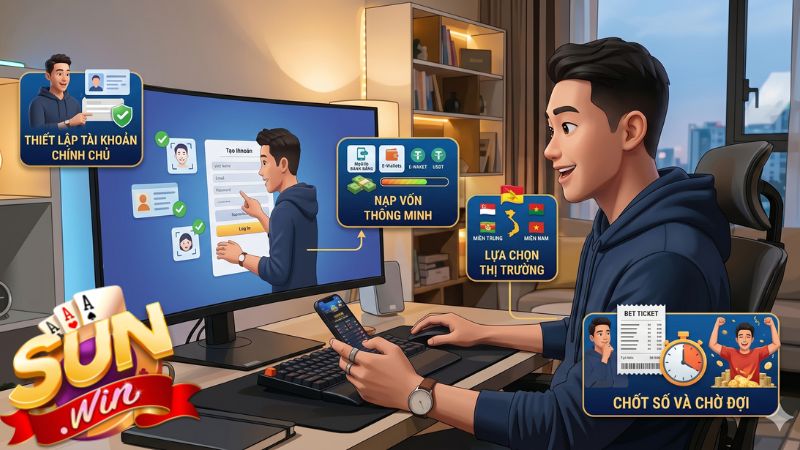 Quy trình nhập cuộc chơi lô đề Sunwin: Từ đăng ký đến rút thưởng ngân hàng