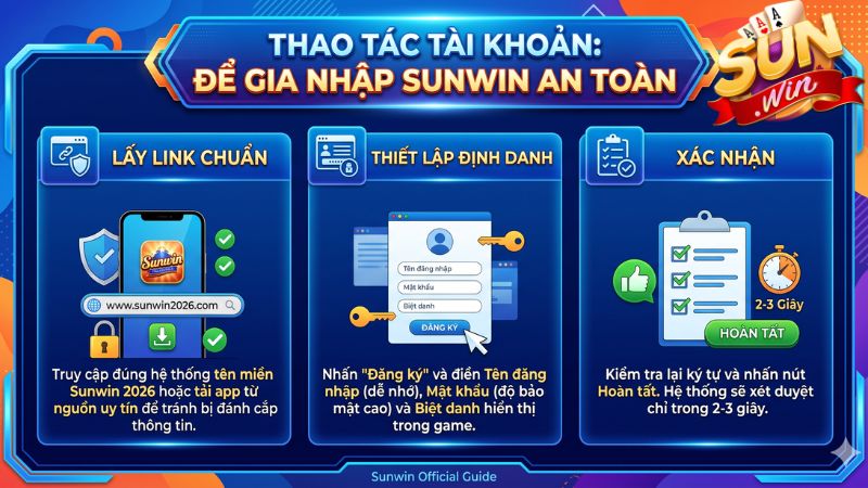 Thao Tác Tài Khoản Chuẩn Xác: Để Gia Nhập Sunwin An Toàn